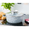 ZESTAW GARNKÓW CERAMICZNO MARMURKOWYCH NA INDUKCJE 9 ELE ZL-7076