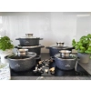 ZESTAW GARNKÓW CERAMICZNO MARMURKOWYCH NA INDUKCJE 10 ELE ZL-8522
