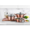 ZESTAW GARNKÓW CERAMICZNO MARMURKOWYCH NA INDUKCJE 6 ELE ZL-8562