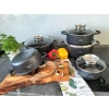 ZESTAW GARNKÓW CERAMICZNO MARMURKOWYCH NA INDUKCJE 10 ELE ZL-8522