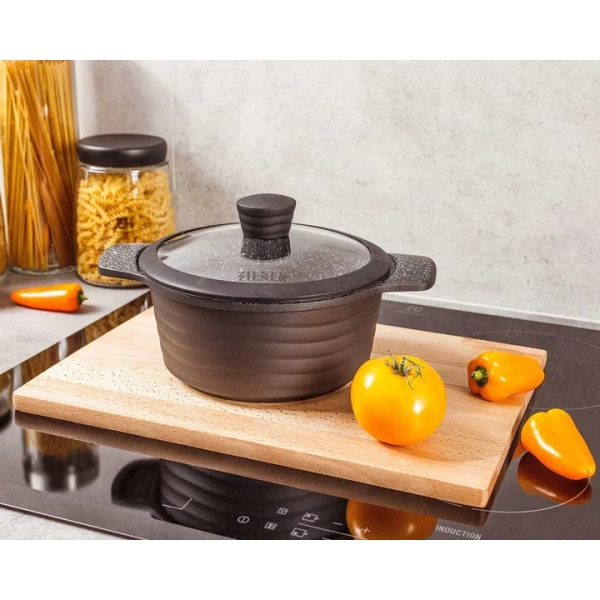 ZESTAW GARNKÓW CERAMICZNO MARMURKOWYCH NA INDUKCJE 10 ELE ZL-8513