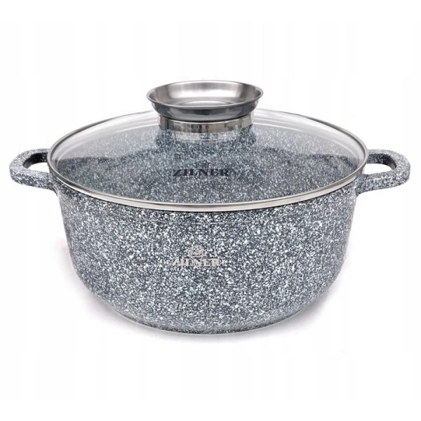 ZESTAW GARNKÓW CERAMICZNO MARMURKOWYCH NA INDUKCJE 6 ELE ZL-8530