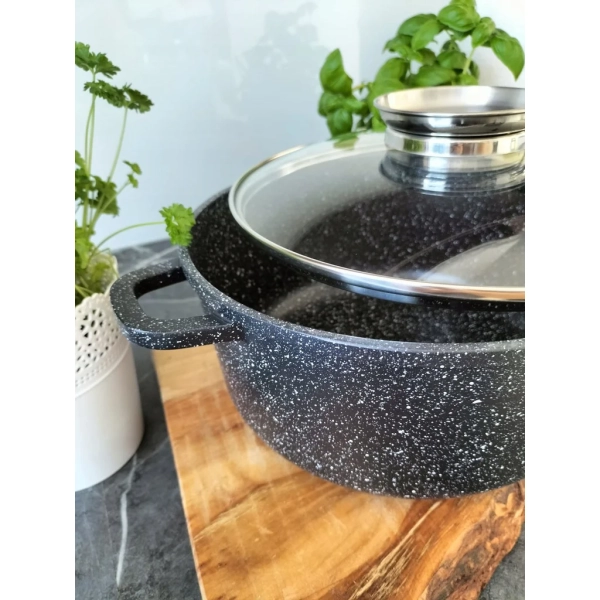ZESTAW GARNKÓW CERAMICZNO MARMURKOWYCH NA INDUKCJE 10 ELE ZL-8522