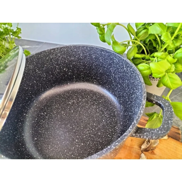 ZESTAW GARNKÓW CERAMICZNO MARMURKOWYCH NA INDUKCJE 10 ELE ZL-8522